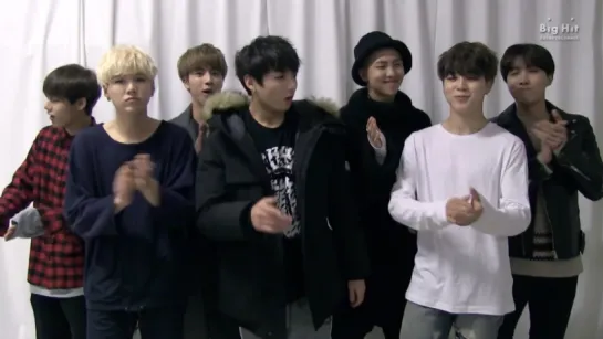 `VIDEO MESSAGE` BTS Message for the 8th K-POP FESTIVAL 2016 in Sapporo.