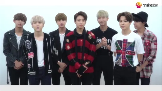 `VIDEO MESSAGE` BTS support message for Launching Makestar KBS