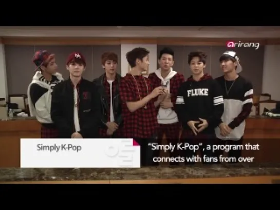 VIDEO MESSAGE | 140129 | BTS @ Simply K-Pop's "Congratulations on your 100th Episode"