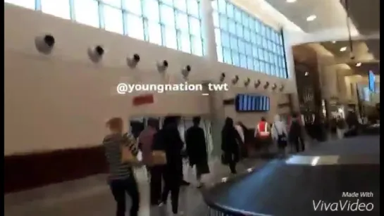 `FANCAM` 150925 | Bangtan @ Atlanta Airport