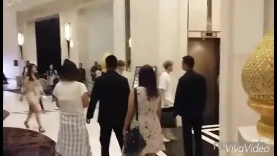 `FANCAM` 150806  | Bangtan @ Прибытие в BTS Grand Center point hotel