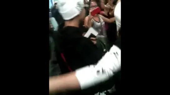 `FANCAM` 150728 | Bangtan @ MEX Airport, прибытие в Мексику