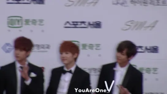 `FANCAM` 150122 | Bangtan @  Красная дорожка The 24th Seoul Music Awards