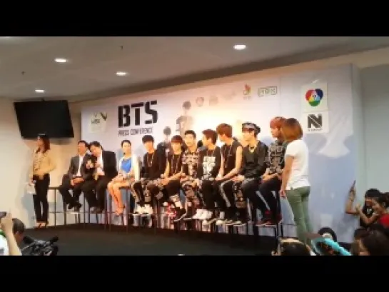 FANCAM | 131128 | BTS @ Press Conference MBK