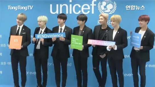 `PRESS` 171101 UNICEF x BTS press conference for UNICEF global campaign project.