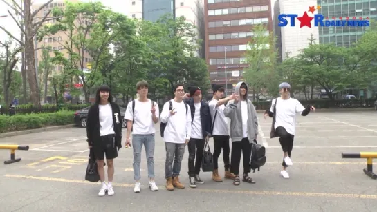 `NEWS` 150508 | Bangtan @ По дороге на Music Bank