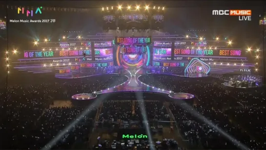 `AWARDS` 171202 Bangtan - Best Song of the Year (Spring Day) @ 2017 MelOn Music Awards.