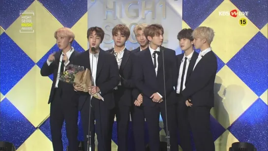 `AWARDS` 170119 Bangtan - Bonsang @ 26th Seoul Music Awards.