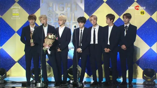 `AWARDS` 170119 Bangtan - Best Album @ 26th Seoul Music Awards.