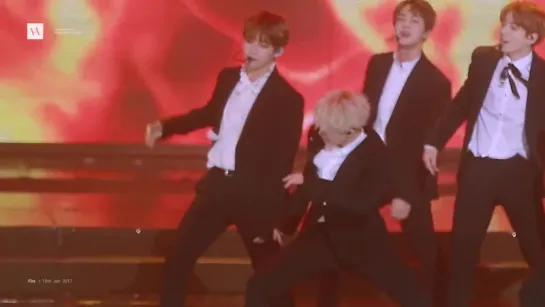 `FANCAM` 170119 Bangtan - Fire @ 26th Seoul Music Awards.