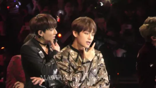 `FANCAM` 161202 Bangtan - Fire @ 2016 Mnet Asian Music Awards.