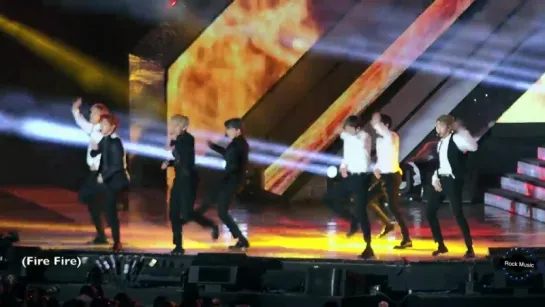 `FANCAM` 161023 Bangtan - Fire @ Busan One Asia Festival Closing Ceremony.