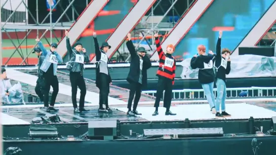 `FANCAM` 161023 Bangtan - Репетиция Fire @ Busan One Asia Festival Closing Ceremony.