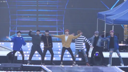 `FANCAM` 161018 Bangtan - Blood Sweat & Tears (репетиция) @ KBS1 Open Concert.