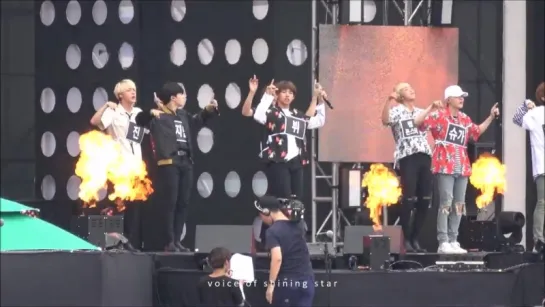 `FANCAM` 160725 Bangtan - Fire @ Репетиция MBC Music Core 2016 USF Ulsan Summer Festival.