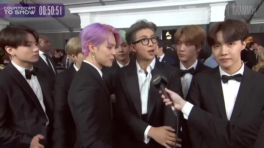 BTS Thanks ARMY for Helping them  Live The Dream    Grammys