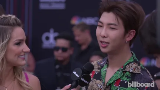 BTS Talks Love of Latin Pop and Show Off BBMA Victory Dance   BBMAs 2018