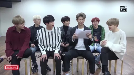 `VIDEO` BTS Tell Us Who Their Favorite Rappers Are  What They Do On Their Days Off.