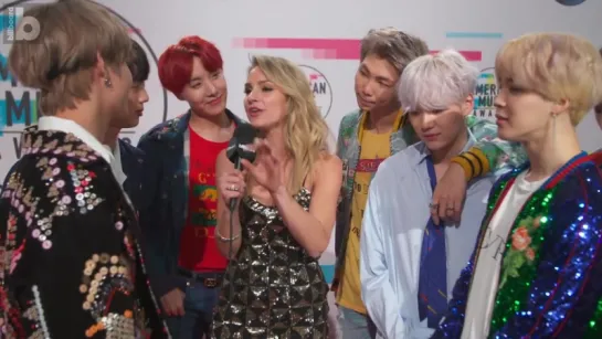 `INTERVIEW` BTS After Their First U.S. Television Debut for The 2017 American Music Awards.