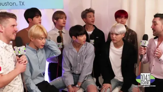 `INTERVIEW` Backstage with BTS at The 2017 American Music Awards.