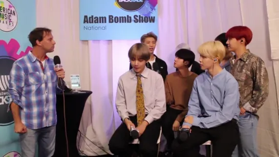 `INTERVIEW` BTS Backstage at The AMAs.