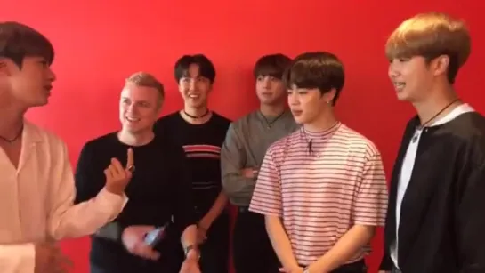 `INTERVIEW` 102.7 KIIS FM - We re live with Billboard Music Awards Top Social Award Winners BTS.