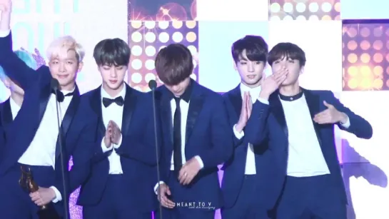 `FANCAM` 160114 | Bangtan @ 25th Seoul Music Awards