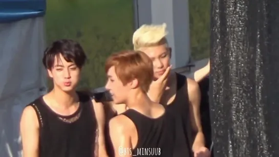 `FANCAM` 140826 | Bangtan @ Show Champion (Репетиция)