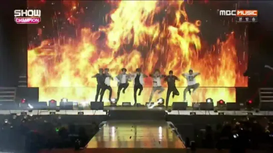 `PERF` 160914 Bangtan - Fire @ MBC Show Champion in Manila.