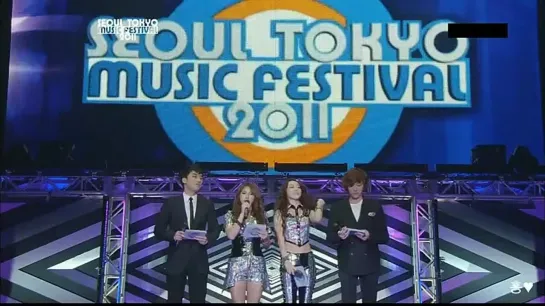 Hongki MC cuts SBS Seoul Tokyo Music Festival [111225]