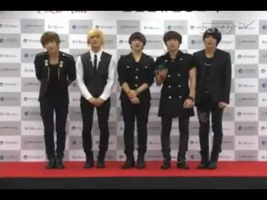 110813 FTIsland @ Incheon Korean Music Wave Concert 2011-Red Carpet