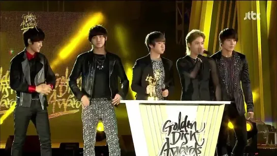 190113 FTISLAND - Winning Speech (Bosang) @ 27th Golden Disk Awards