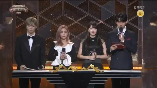 171229 MC GFRIEND's Yerin, SEVENTEEN Mingyu, Solar & Daniel CUT at KBS GAYO