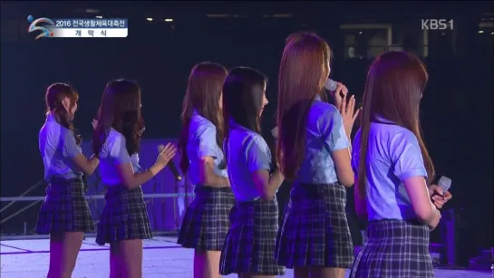 160527 GFRIEND's performance @ 2016 Korea Sports for All Festival