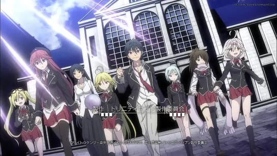 Тринити: Семеро магов 12 серия \ Trinity Seven - 12 [русские субтитры]