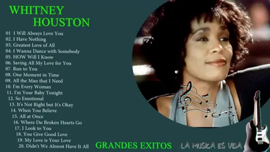 Whitney Houston Sus Grandes Éxitos    Top 20 Mejores Canciones    Recordando Con Whitney Houston