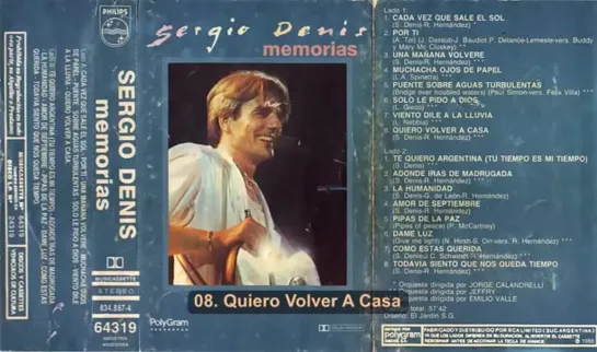 Sergio Denis   Memorias (1988)