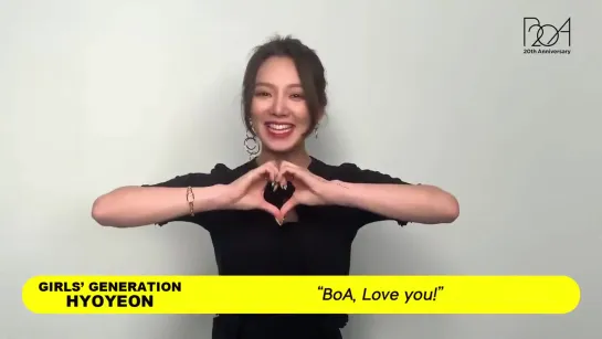 We Love you BoA - - Congratulations on your 20th Anniversary BoA! - - from. GirlsGenerati (2)