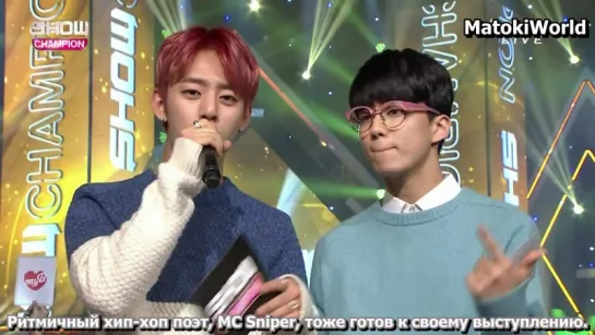 [RUS SUB] 151118 SHOW CHAMPION Special MC Daehyun & Youngjae