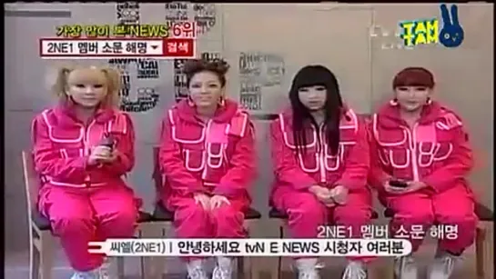 [ТВ] 101020 tvN E NEWS - 2NE1