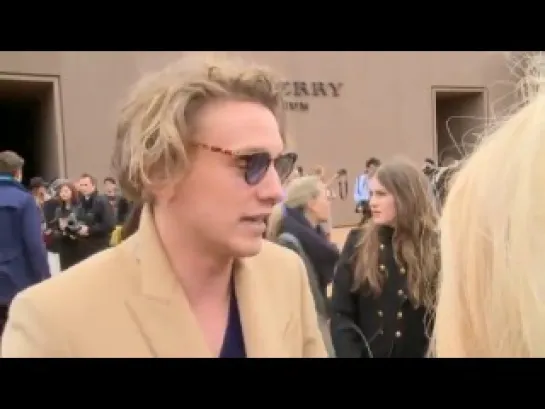 Jamie Campbell Bower on secret project at Burberry Prorsum show