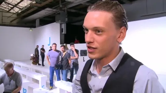 Jamie Campbell Bower 'gets emotional watching girlfriend walk the catwalk for Topshop'