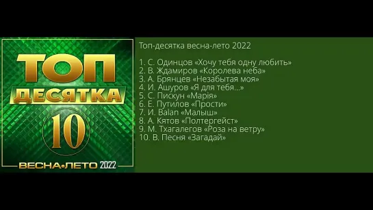 Топ - десятка Весна-Лето 2022