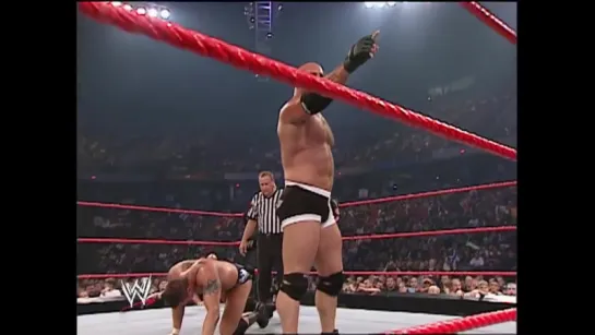 Goldberg vs Randy Orton RAW 2003 год.