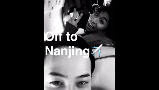 G-Dragon Instagram updates: Off to Nanjing 18.03.16