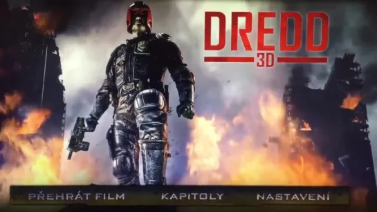 DREDD 3D Blu-ray Menu Czech version