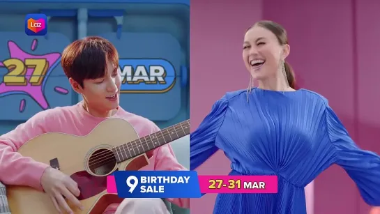 [20210306] KEJUTAN! Ikuti Keseruan Lee Min Ho, Agnez Mo & Verrell Bramasta di Lazada Birthday Sale! (Индонезия)