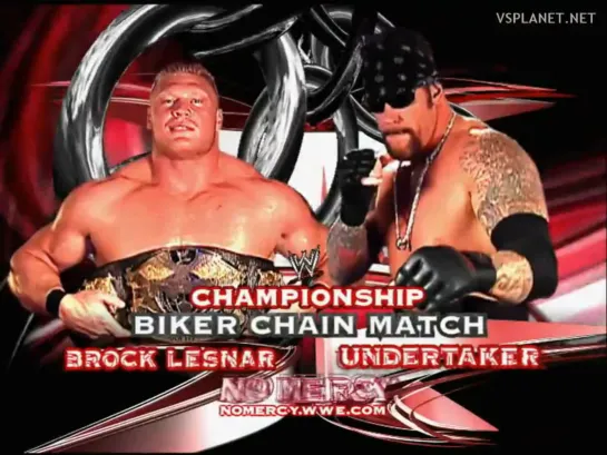 Brock Lesnar vs the Undertaker, WWE No Mercy 2003