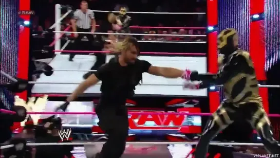 Goldust & Cody Rhodes vs SHIELD (Seth Rollins & Roman Reigns), WWE Tag Team Championship No DQ match - WWE RAW 14.10.201