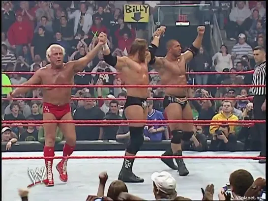 Evolution (Batista, Ric Flair, Triple H) vs Rated RKO (Randy Orton, Edge) & Umaga - RAW 10.12.2007